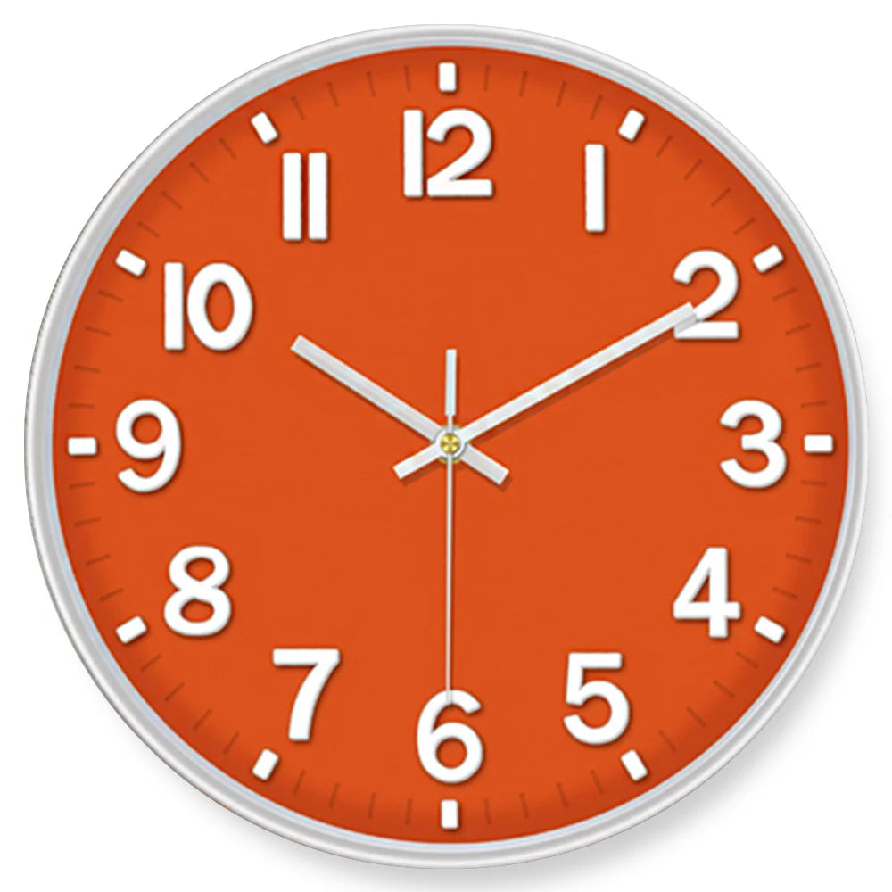 8/10/12 Inch Classic Quartz Wall Clock 3D Cubic Digital Clock Study Living Room Bedroom Modern Silent Analog Clock Home Decor