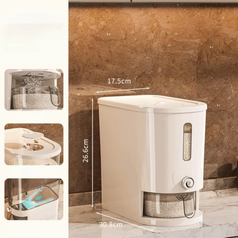 New Insect-Proof Rice Storage Container 5/10KG Moisture Proof Rice Sealed Box Dry Food Dispenser Grains