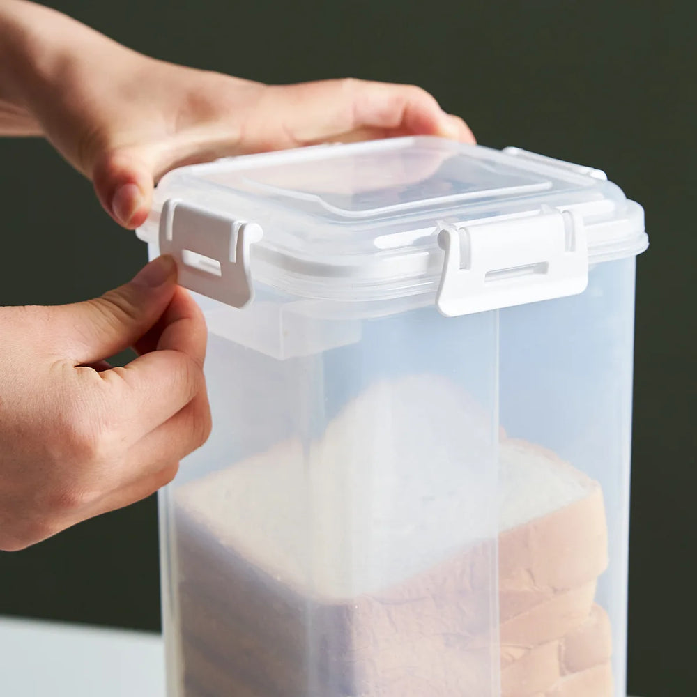 Bread Loaf Container Clear Airtight Bread Box with Lid Sandwich Bread Holder for Homemade Bread Tall Bread Saver for Kitchen