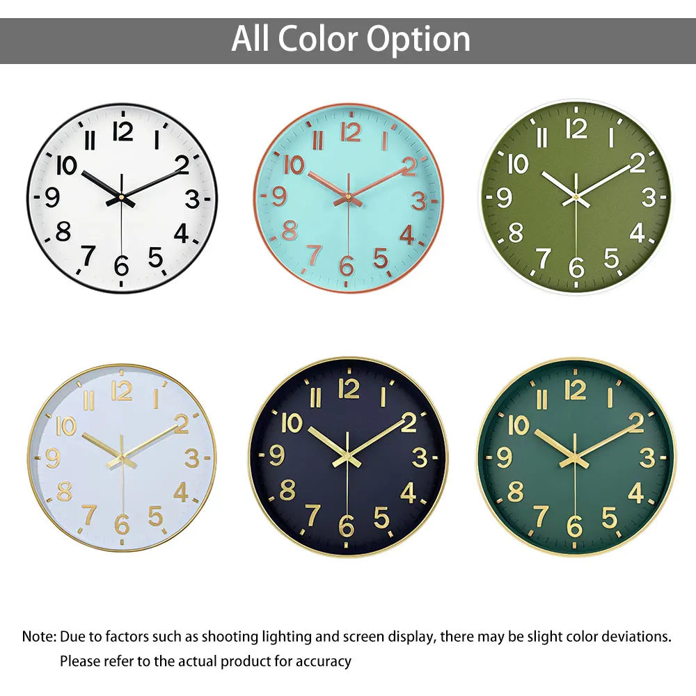 8/10/12 Inch Classic Quartz Wall Clock 3D Cubic Digital Clock Study Living Room Bedroom Modern Silent Analog Clock Home Decor