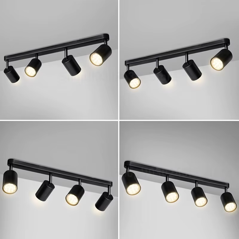 Dimmable Led GU10 Spotlight Clothing Store Background Wall Spotlight 7W 12W Trail Light Surface Mounted Ceiling Spotlight AC 220