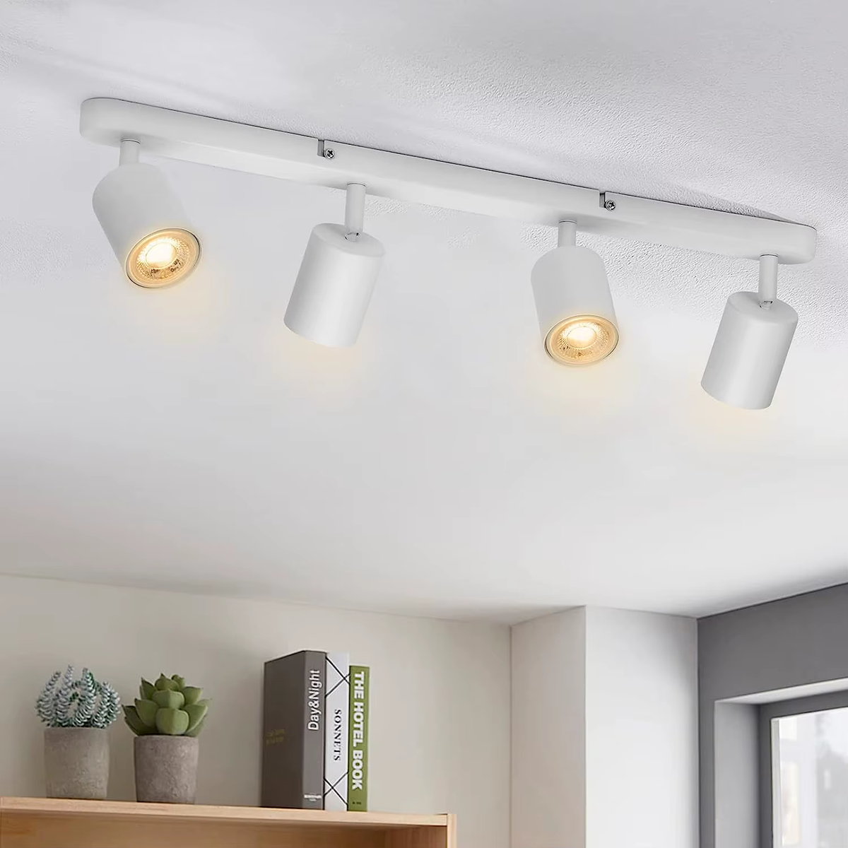 Dimmable Led GU10 Spotlight Clothing Store Background Wall Spotlight 7W 12W Trail Light Surface Mounted Ceiling Spotlight AC 220