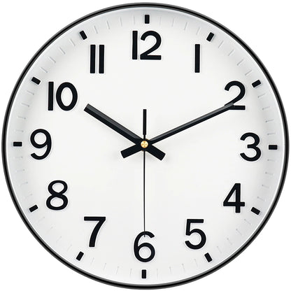 8/10/12 Inch Classic Quartz Wall Clock 3D Cubic Digital Clock Study Living Room Bedroom Modern Silent Analog Clock Home Decor