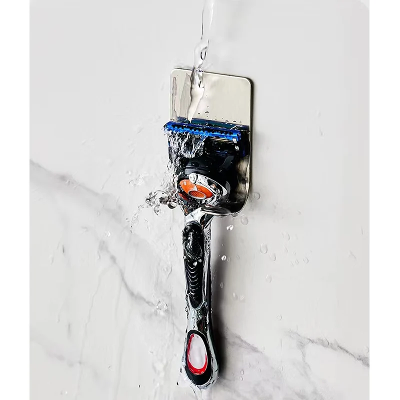 Bathroom Stainless Steel Razor Holder Storage Hook Wall Men Shaving Shaver Shelf Punch Free Razor Rackbathroom Accessories
