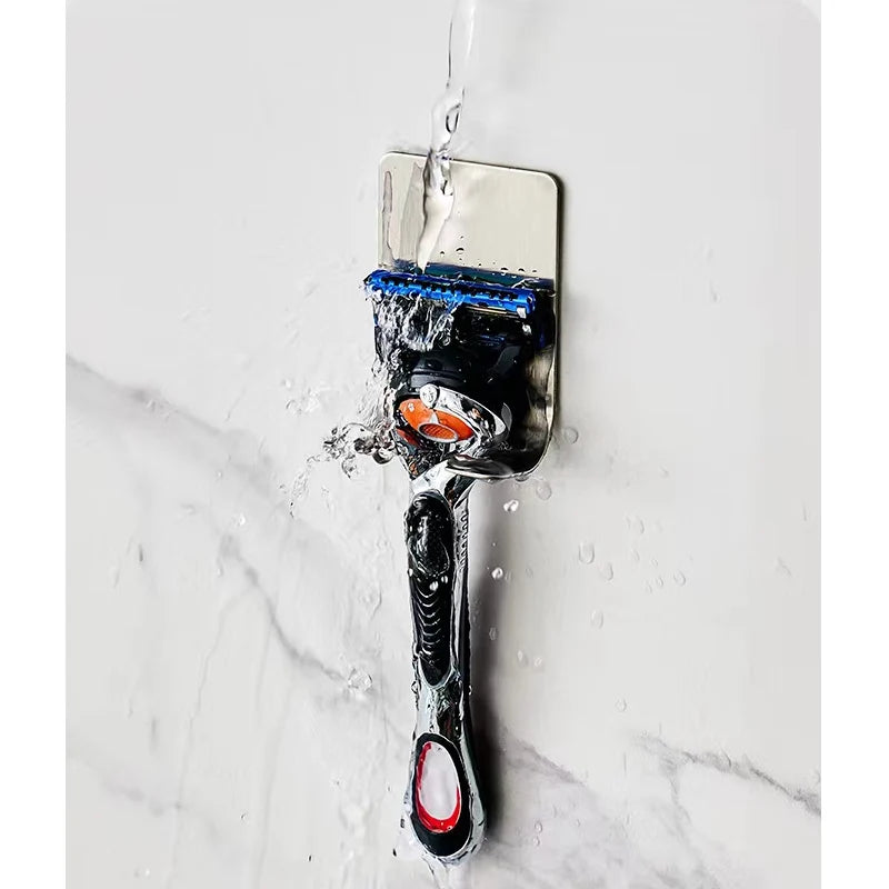 Bathroom Stainless Steel Razor Holder Storage Hook Wall Men Shaving Shaver Shelf Punch Free Razor Rackbathroom Accessories