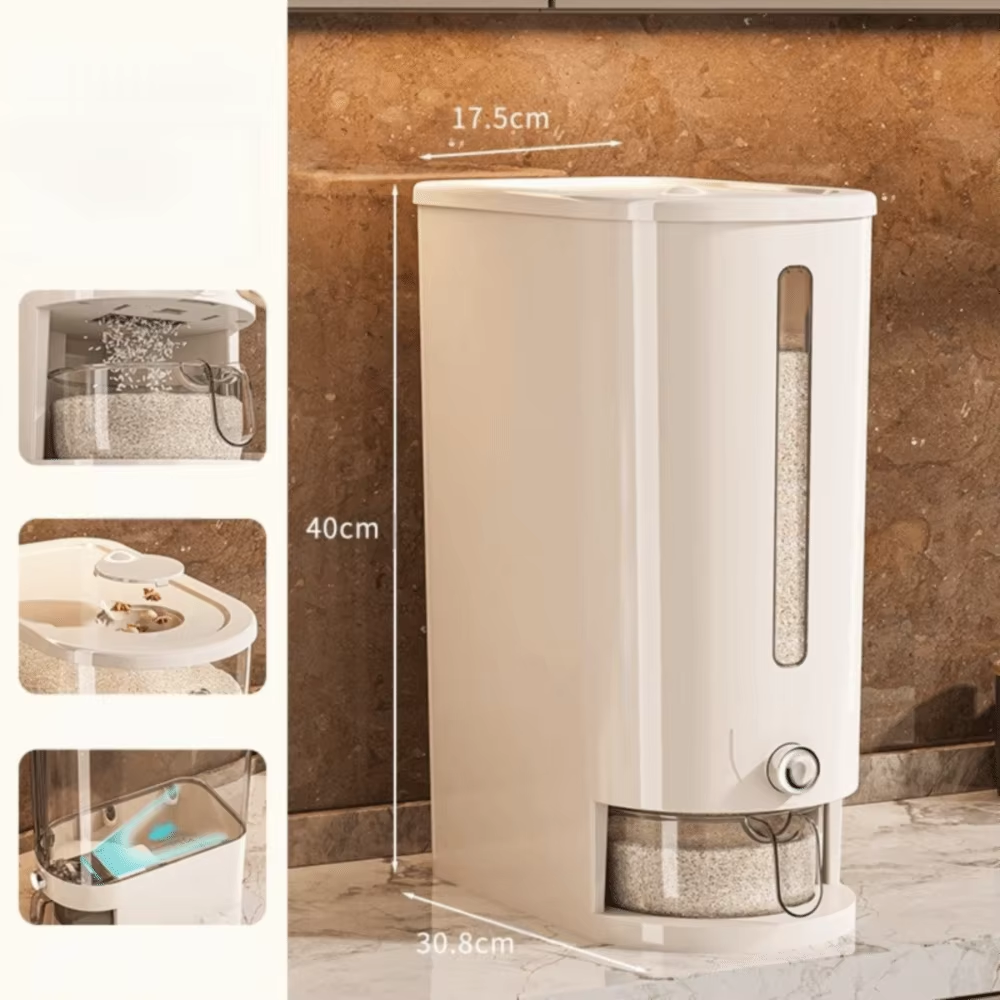 New Insect-Proof Rice Storage Container 5/10KG Moisture Proof Rice Sealed Box Dry Food Dispenser Grains