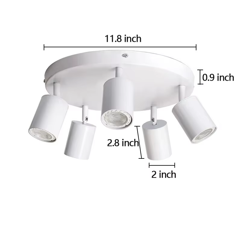 Dimmable Led GU10 Spotlight Clothing Store Background Wall Spotlight 7W 12W Trail Light Surface Mounted Ceiling Spotlight AC 220