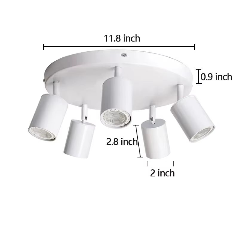 Dimmable Led GU10 Spotlight Clothing Store Background Wall Spotlight 7W 12W Trail Light Surface Mounted Ceiling Spotlight AC 220