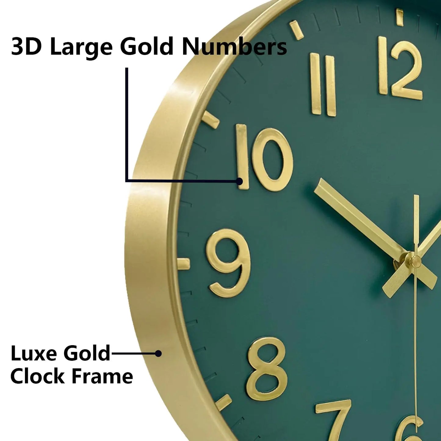8/10/12 Inch Classic Quartz Wall Clock 3D Cubic Digital Clock Study Living Room Bedroom Modern Silent Analog Clock Home Decor
