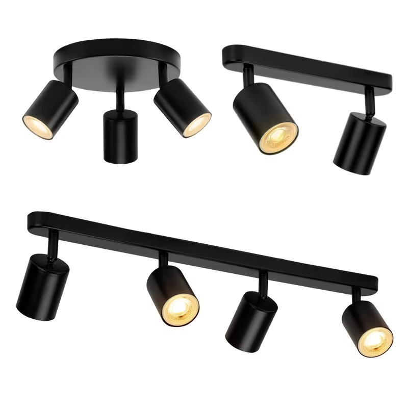 Dimmable Led GU10 Spotlight Clothing Store Background Wall Spotlight 7W 12W Trail Light Surface Mounted Ceiling Spotlight AC 220