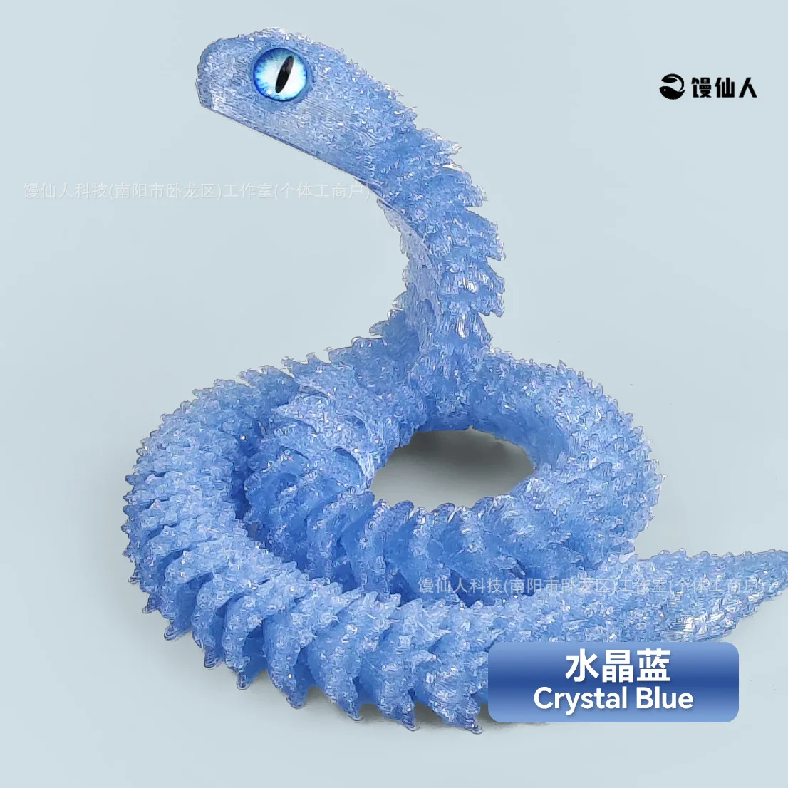 30/60/80Cm 3D Printed Luminous Snake Movable Joint Simulation Snake Action Figures Home Office Desktop Ornament Birthday Gifts