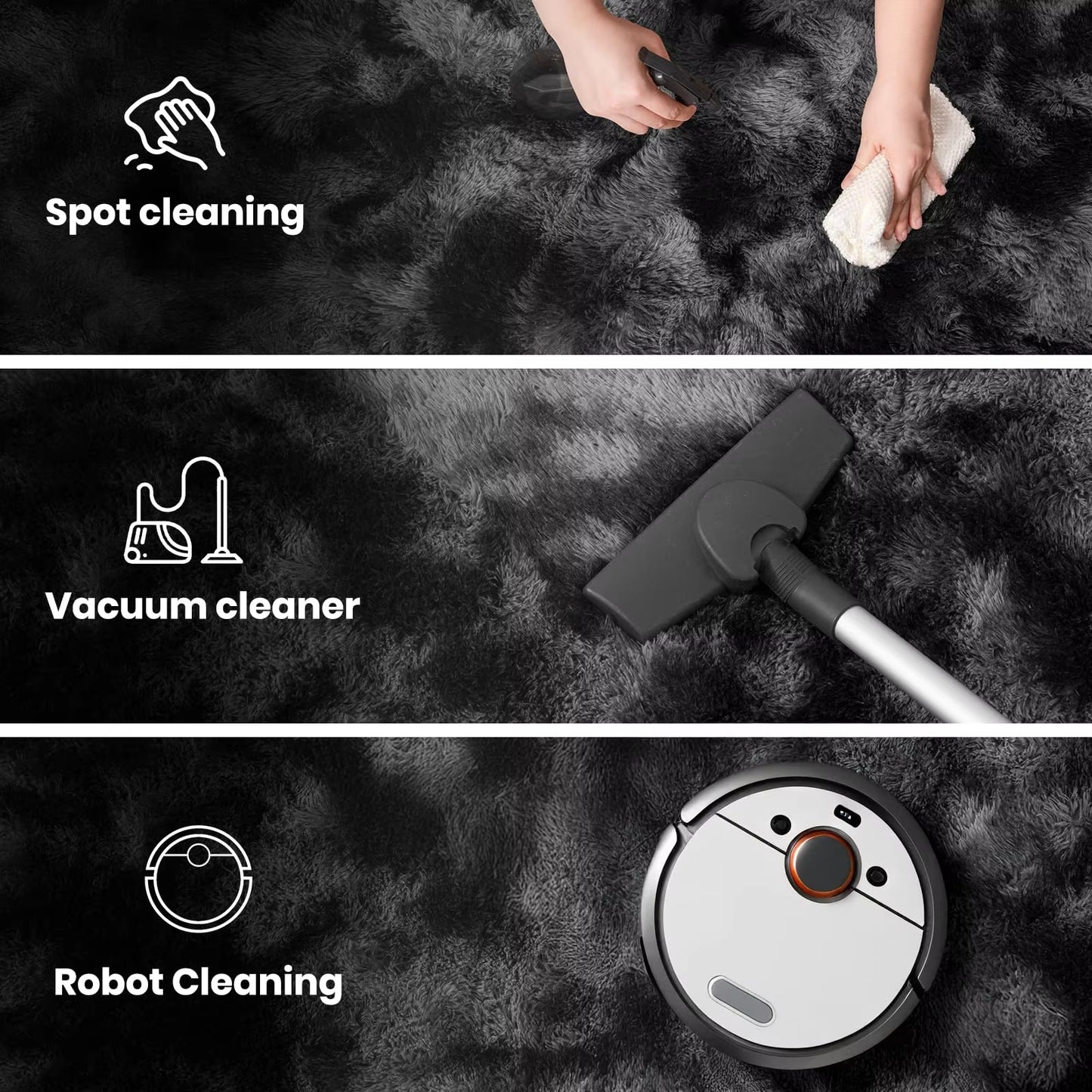 Minimalist Style Living Room Carpet, Fluffy and Slip-Resistant Children'S Room Mat, Bathroom Carpet, Home Decoration