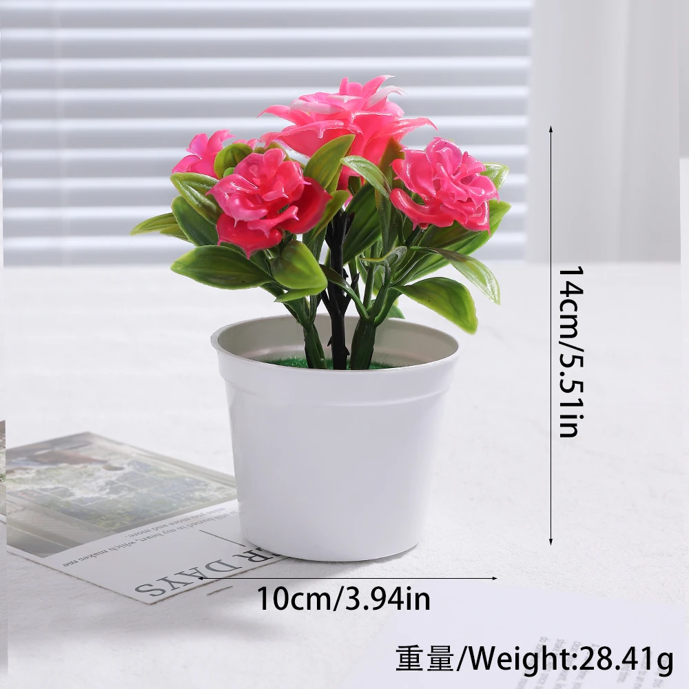 Artificial Plants Bonsai Simulated Tree Potted Fake Flowers Table Porch Potted Ornaments Home Wedding Decor Housewarming Gift