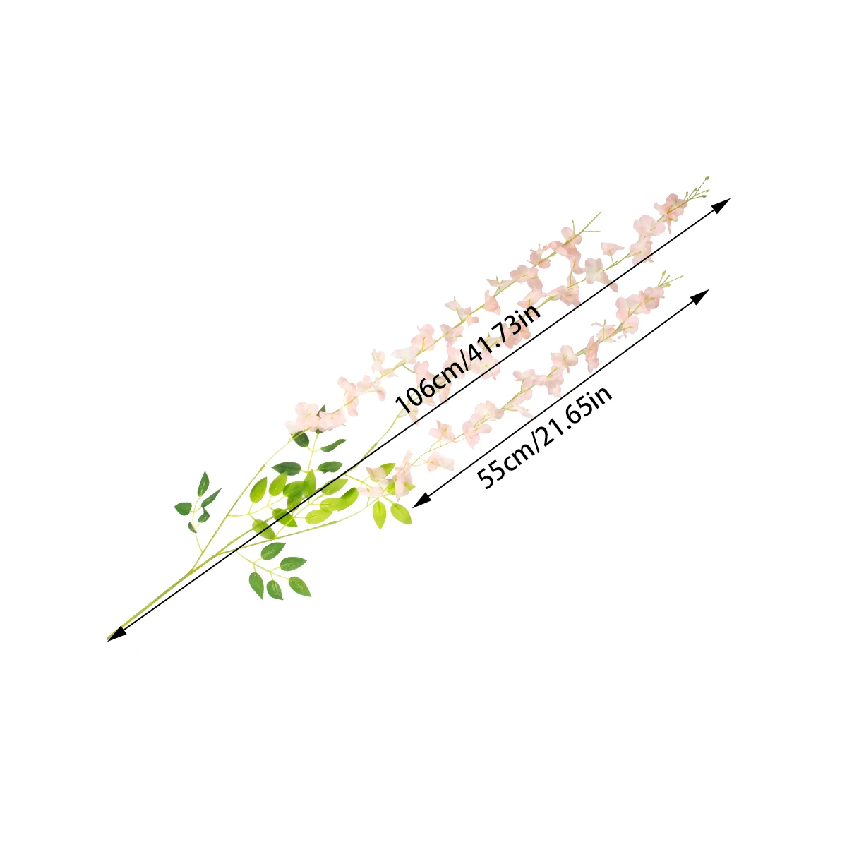12Pcs Artificial Flowers Silk Wisteria Vine Fake Silk Hanging Flower for Wedding Party Garden Outdoor Greenery Home Wall Decor