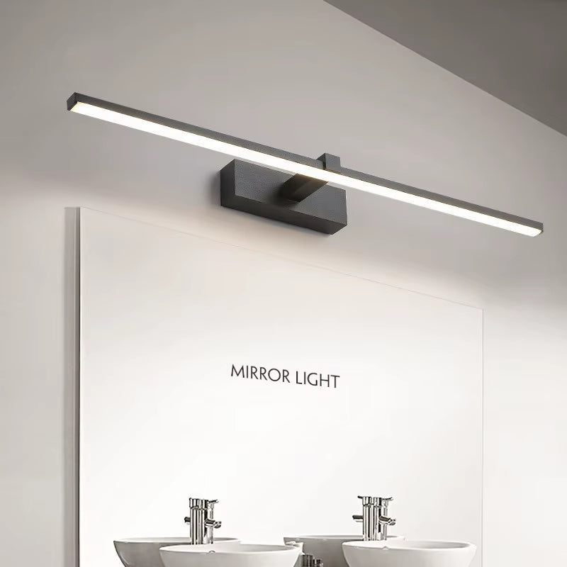Led Mirror Lights Wall Lamps Bathroom Waterproof White Black LED Flat Lamp Modern Indoor Wall Lamp Bathroom Lighting Make Up