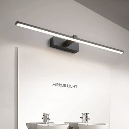 Led Mirror Lights Wall Lamps Bathroom Waterproof White Black LED Flat Lamp Modern Indoor Wall Lamp Bathroom Lighting Make Up