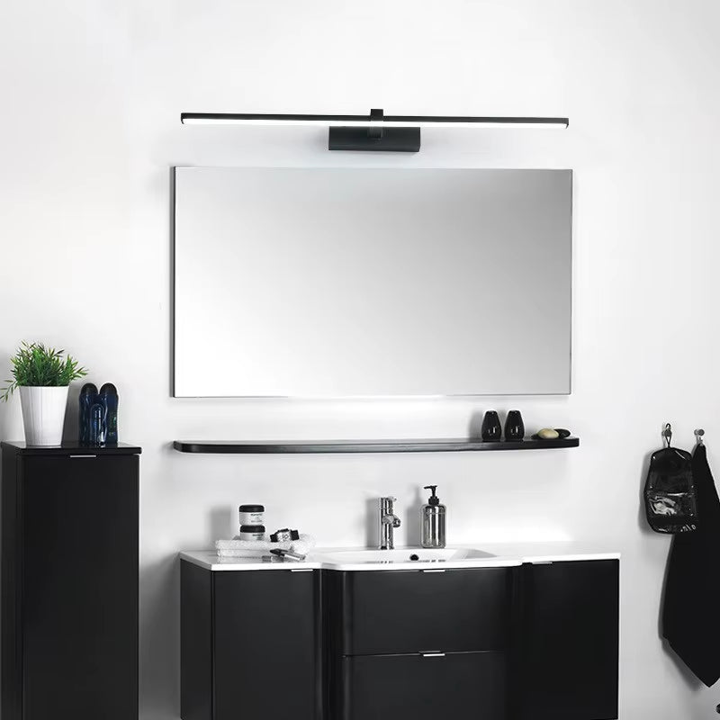 Led Mirror Lights Wall Lamps Bathroom Waterproof White Black LED Flat Lamp Modern Indoor Wall Lamp Bathroom Lighting Make Up