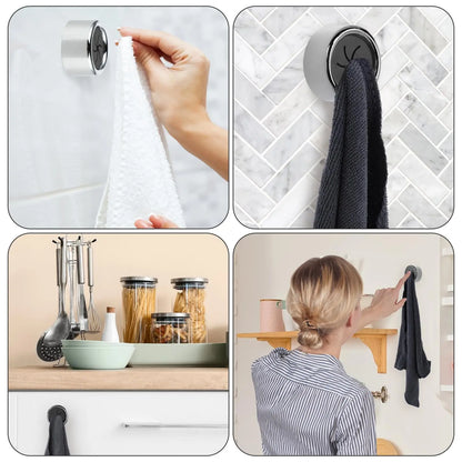 3PCS Non Punching Dishwashing Cloth Storage Clip Dishcloth Clip Kitchen Household Gloves Hook Towel Rack Hole Clip Wall Hanging