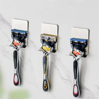 Bathroom Stainless Steel Razor Holder Storage Hook Wall Men Shaving Shaver Shelf Punch Free Razor Rackbathroom Accessories