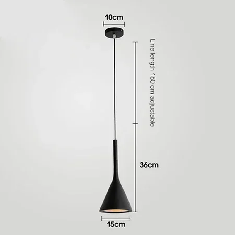 Modern LED Pendant Light in Black and White E27 Bedroom Table Dining Room Hanging Light Lampshade Home Cabinet Suitable For