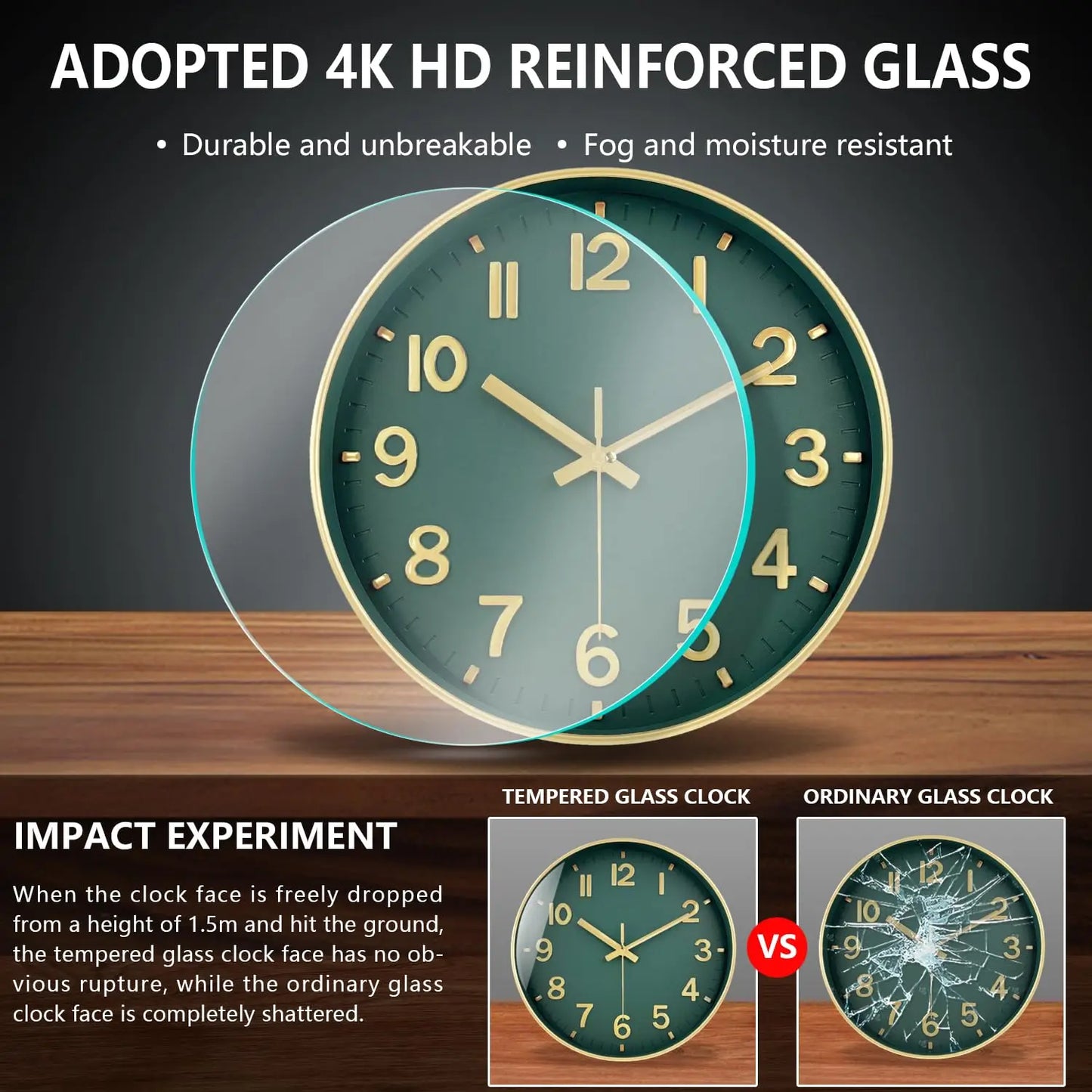 8/10/12 Inch Classic Quartz Wall Clock 3D Cubic Digital Clock Study Living Room Bedroom Modern Silent Analog Clock Home Decor