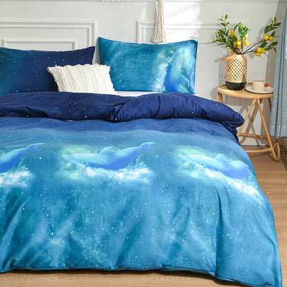 1Pc Queen Size Duvet Cover Reactive Printed Dekbedovertrek 240X220 King Size/Single Quilt Cover for Double Bed(No Pillowcas)