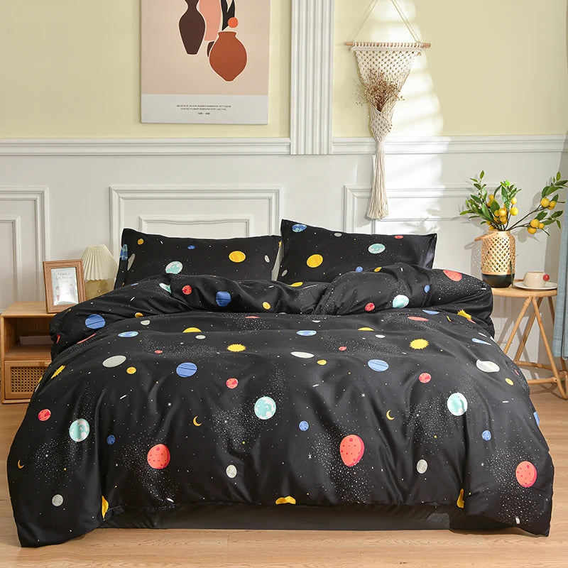 1Pc Queen Size Duvet Cover Reactive Printed Dekbedovertrek 240X220 King Size/Single Quilt Cover for Double Bed(No Pillowcas)