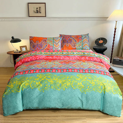 1Pc Queen Size Duvet Cover Reactive Printed Dekbedovertrek 240X220 King Size/Single Quilt Cover for Double Bed(No Pillowcas)