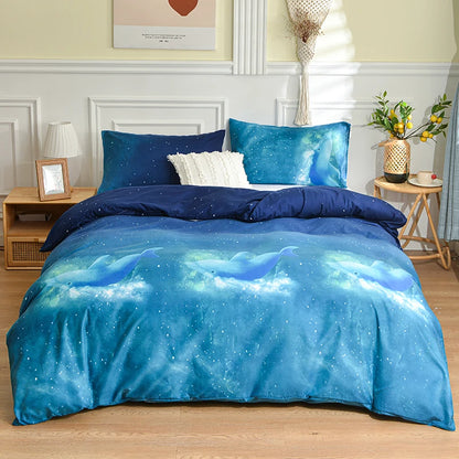 1Pc Queen Size Duvet Cover Reactive Printed Dekbedovertrek 240X220 King Size/Single Quilt Cover for Double Bed(No Pillowcas)