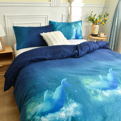 1Pc Queen Size Duvet Cover Reactive Printed Dekbedovertrek 240X220 King Size/Single Quilt Cover for Double Bed(No Pillowcas)