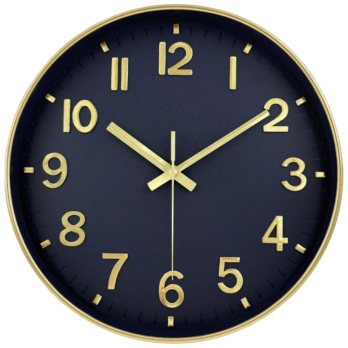 8/10/12 Inch Classic Quartz Wall Clock 3D Cubic Digital Clock Study Living Room Bedroom Modern Silent Analog Clock Home Decor