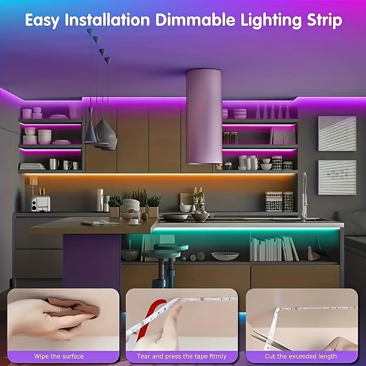 Led Strip Lights with 44 Key Remote Control 1M 5M 10M 20M RGB Tape Led Wall Room for Home Bedroom Party Decor TV Backlight