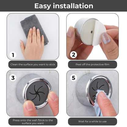 3PCS Non Punching Dishwashing Cloth Storage Clip Dishcloth Clip Kitchen Household Gloves Hook Towel Rack Hole Clip Wall Hanging