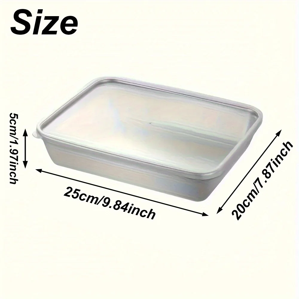 3Pcs Stainless Steel Food Containers & Lunch Box, Leakproof Stackable Clear Lids, Kitchen Items and Accessories for Camping