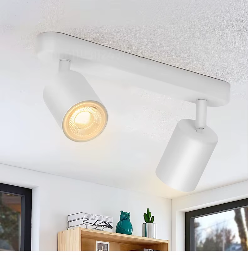 Dimmable Led GU10 Spotlight Clothing Store Background Wall Spotlight 7W 12W Trail Light Surface Mounted Ceiling Spotlight AC 220