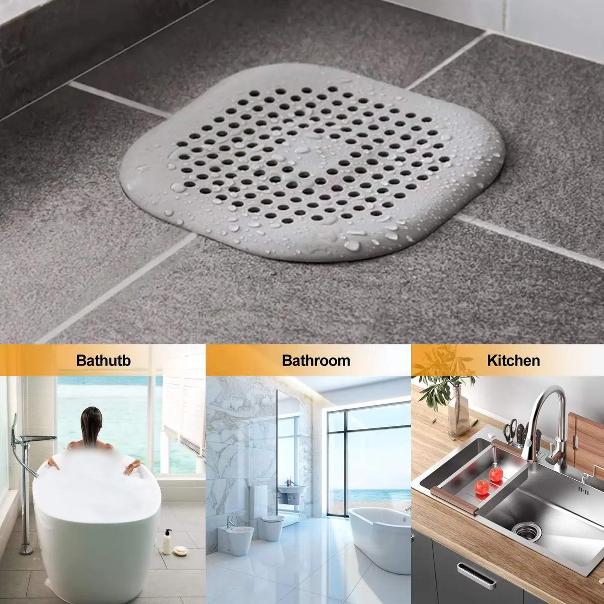 Plug Stopper Kitchen Sewer Silicone Bathroom Floor Bathtub Waterfilter Home Accessories Shower Drain Hair Catcher Sink Strainer