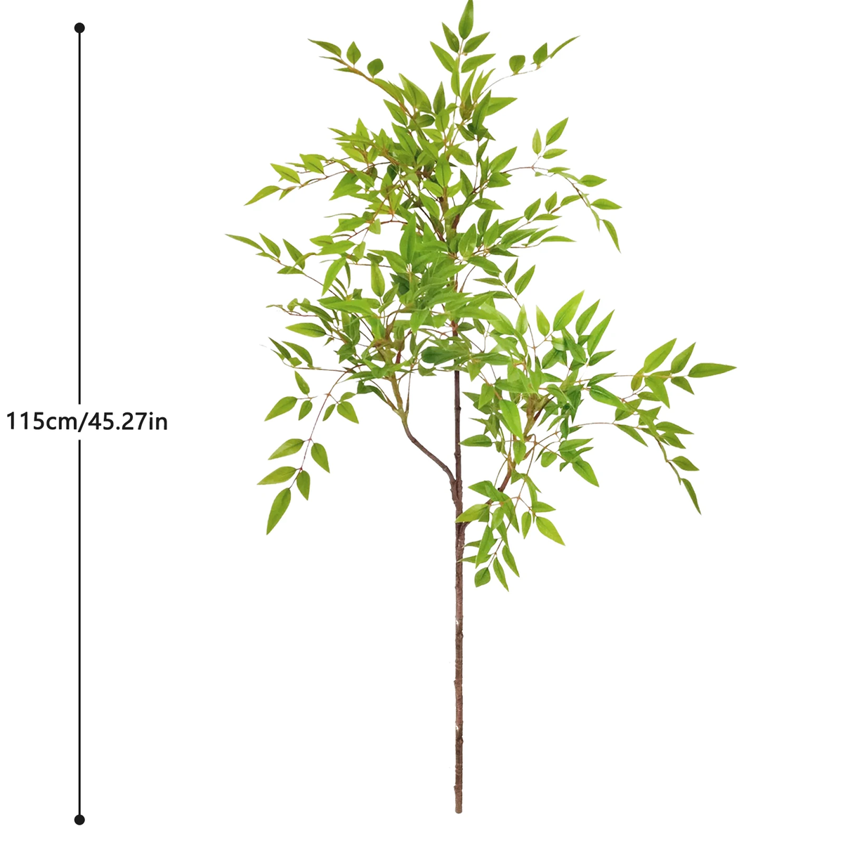 77-135Cm (53.1In) Artificial Fiddle Leaf Ficus Fig Plant for Outdoor Courtyard Garden Balcony Indoor Home and Office Decoration