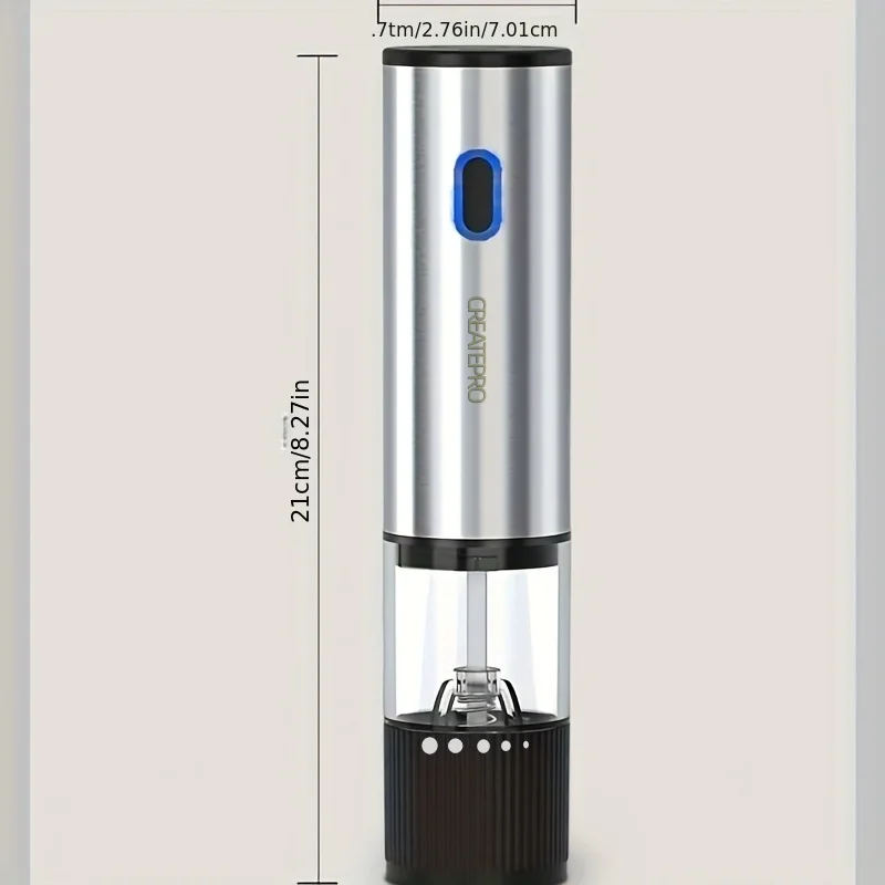 Electric Salt and Pepper Grinder Automatic Rechargeable Pepper Mill Shakers Adjustable Coarseness Kitchen Appliances