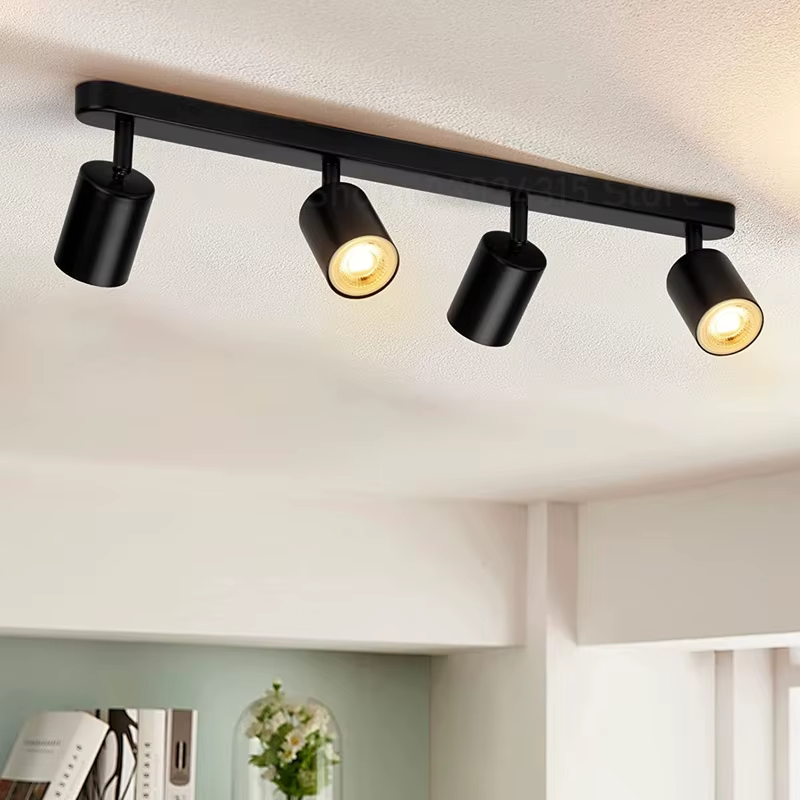 Dimmable Led GU10 Spotlight Clothing Store Background Wall Spotlight 7W 12W Trail Light Surface Mounted Ceiling Spotlight AC 220