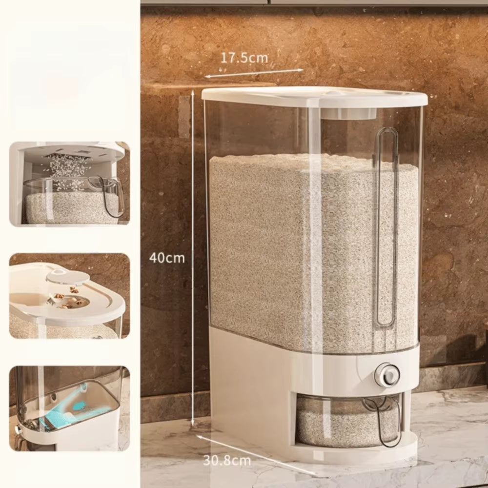 New Insect-Proof Rice Storage Container 5/10KG Moisture Proof Rice Sealed Box Dry Food Dispenser Grains