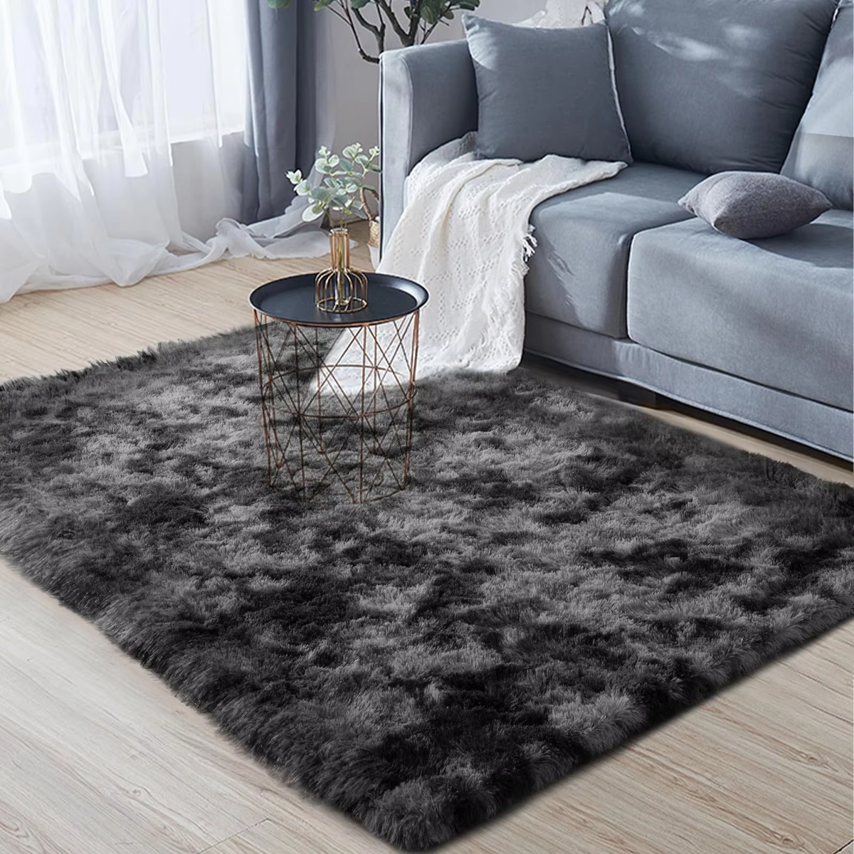 Minimalist Style Living Room Carpet, Fluffy and Slip-Resistant Children'S Room Mat, Bathroom Carpet, Home Decoration