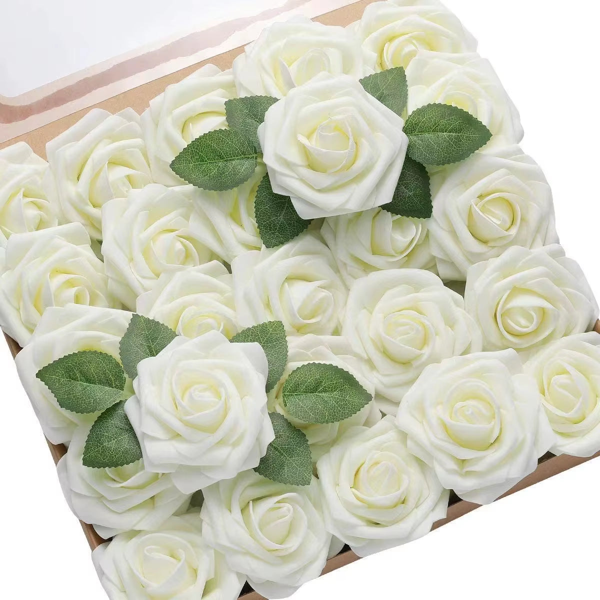Rose Artificial Flowers 15/25/100Pcs Foam Fake Roses Wedding Bouquets Centerpieces Mothers Day Valentines Gifts Party Decoration