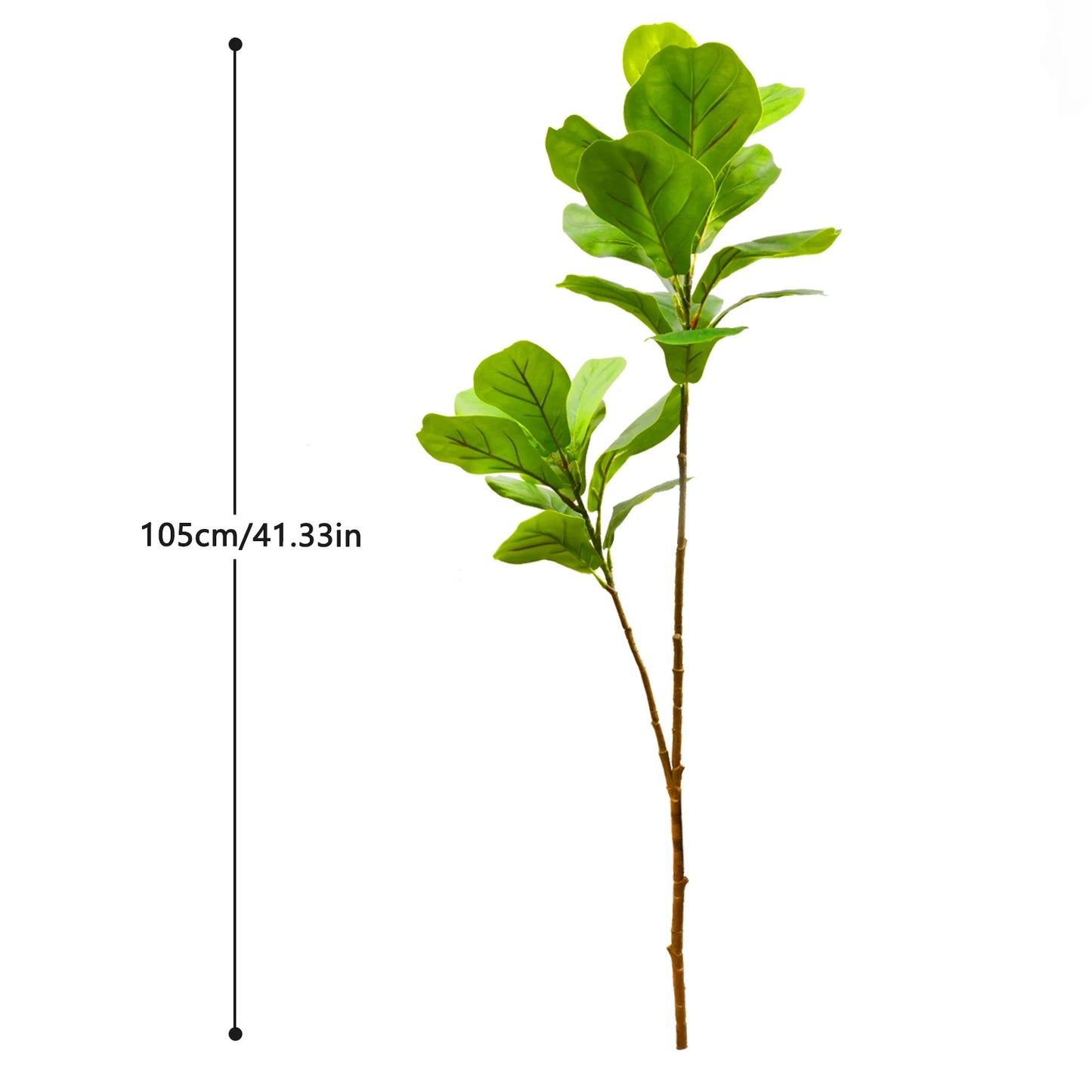 77-135Cm (53.1In) Artificial Fiddle Leaf Ficus Fig Plant for Outdoor Courtyard Garden Balcony Indoor Home and Office Decoration