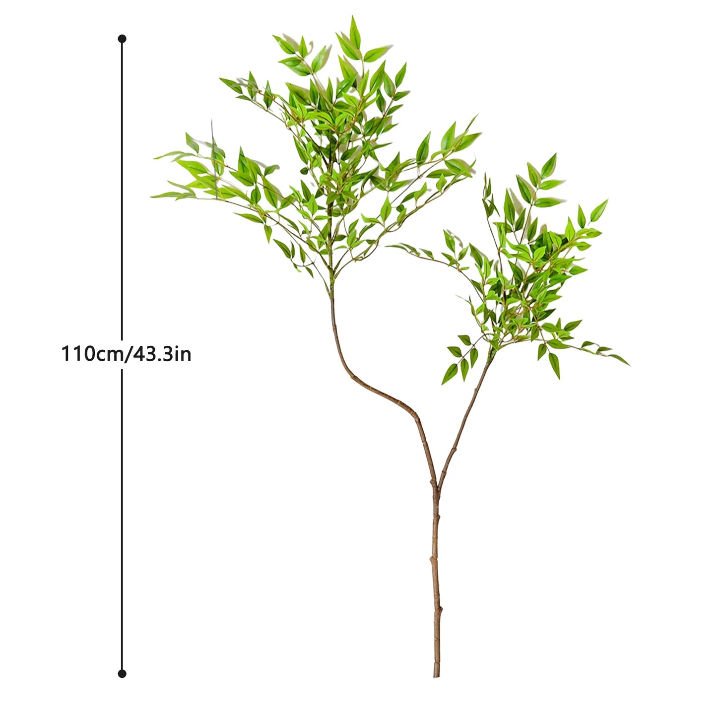 77-135Cm (53.1In) Artificial Fiddle Leaf Ficus Fig Plant for Outdoor Courtyard Garden Balcony Indoor Home and Office Decoration