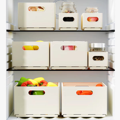 Multi-Functional Foldable Plastic Storage Box Kitchen Storage Organization Seasoning Jar Organizer Box Food Contianer